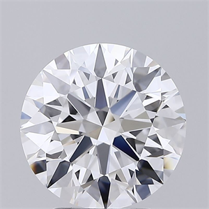 Picture of Lab Grown Diamond 3.40 Carats, Round with Ideal Cut, D Color, IF Clarity and Certified by IGI