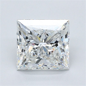 Picture of Natural Diamond 2.25 Carats, Princess with  Cut, F Color, VS2 Clarity and Certified by GIA