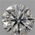 Natural Diamond 0.71 Carats, Round with Very Good Cut, F Color, I1 Clarity and Certified by IGI