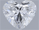 Natural Diamond 0.40 Carats, Heart with  Cut, F Color, VS2 Clarity and Certified by GIA