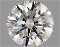 Diamante Natural 0.50 quilates, Redondo , Color I, claridad VVS2 y certificado GIA
