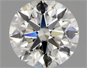 Natural Diamond 0.84 Carats, Round with Excellent Cut, H Color, VS2 Clarity and Certified by GIA
