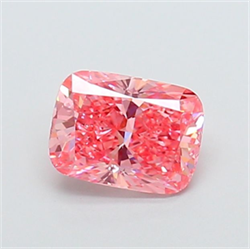 Picture of Lab Grown Diamond 1.60 Carats, CUSHION MODIFIED with  Cut, Fancy Vivid Pink Color, VS1 Clarity and Certified by IGI