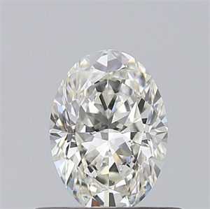 Picture of Natural Diamond 0.57 Carats, Oval with  Cut, J Color, VS1 Clarity and Certified by GIA