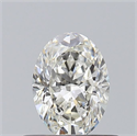 Natural Diamond 0.57 Carats, Oval with  Cut, J Color, VS1 Clarity and Certified by GIA