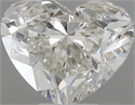 Natural Diamond 0.45 Carats, Heart with  Cut, H Color, VS1 Clarity and Certified by IGI