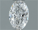 Natural Diamond 0.50 Carats, Oval with  Cut, E Color, SI1 Clarity and Certified by GIA