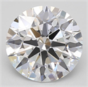 Lab Grown Diamond 2.83 Carats, Round with Excellent Cut, D Color, IF Clarity and Certified by GIA