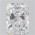 Natural Diamond 3.02 Carats, Radiant with  Cut, D Color, VS2 Clarity and Certified by GIA