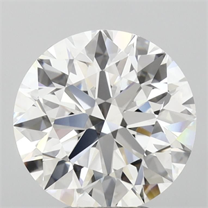 Picture of Lab Grown Diamond 4.10 Carats, Round with Ideal Cut, D Color, IF Clarity and Certified by IGI
