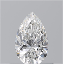 Natural Diamond 0.51 Carats, Pear with  Cut, E Color, VS2 Clarity and Certified by GIA