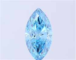Picture of Lab Grown Diamond 2.58 Carats, Marquise with  Cut, Fancy Vivid Blue Color, VS1 Clarity and Certified by IGI