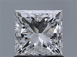 Foto Diamante Natural 0.90 quilates, Princesa , Color F, claridad VS2 y certificado GIA de