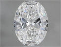 Natural Diamond 0.50 Carats, Oval with  Cut, E Color, SI1 Clarity and Certified by GIA