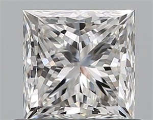 Picture of Natural Diamond 0.70 Carats, Princess with  Cut, F Color, VS1 Clarity and Certified by GIA