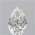 Natural Diamond 1.01 Carats, Pear with  Cut, H Color, SI1 Clarity and Certified by GIA