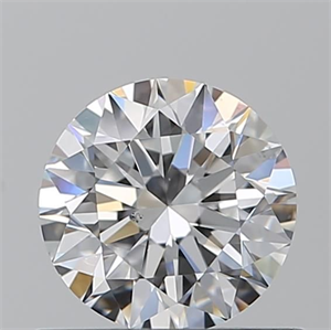 Picture of Natural Diamond 0.70 Carats, Round with Excellent Cut, D Color, VS2 Clarity and Certified by GIA