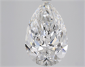 Diamante Natural 4.60 quilates, De pera , Color D, claridad VS1 y certificado GIA