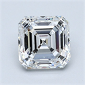 Diamante Natural 1.60 quilates, Asscher , Color E, claridad VVS2 y certificado GIA