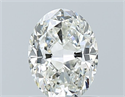 Natural Diamond 1.01 Carats, Oval with  Cut, I Color, VVS2 Clarity and Certified by GIA