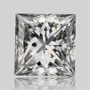 Foto Diamante Natural 0.71 quilates, Princesa , Color E, claridad SI1 y certificado GIA de