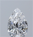 Natural Diamond 0.32 Carats, Pear with  Cut, D Color, VVS2 Clarity and Certified by GIA