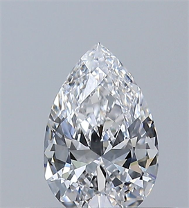 Picture of Natural Diamond 0.32 Carats, Pear with  Cut, D Color, VVS2 Clarity and Certified by GIA