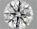 Lab Grown Diamond 3.02 Carats, Round with Excellent Cut, E Color, VS1 Clarity and Certified by IGI