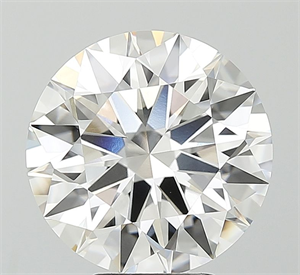 Picture of Lab Grown Diamond 5.08 Carats, Round with Ideal Cut, E Color, VVS2 Clarity and Certified by IGI