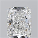 Natural Diamond 2.01 Carats, Radiant with  Cut, E Color, VS2 Clarity and Certified by GIA