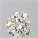 Natural Diamond 5.02 Carats, Round with Excellent Cut, M Color, VS2 Clarity and Certified by GIA