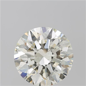 Picture of Natural Diamond 5.02 Carats, Round with Excellent Cut, M Color, VS2 Clarity and Certified by GIA