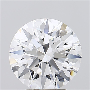 Picture of Lab Grown Diamond 3.34 Carats, Round with Excellent Cut, D Color, FL Clarity and Certified by GIA