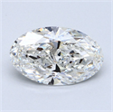 Diamante Natural 3.23 quilates, Ovalado , Color G, claridad VVS2 y certificado GIA