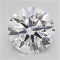 Lab Grown Diamond 4.02 Carats, Round with Ideal Cut, F Color, VS1 Clarity and Certified by IGI