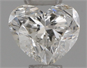 Natural Diamond 0.32 Carats, Heart with  Cut, F Color, SI2 Clarity and Certified by IGI