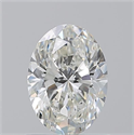 Natural Diamond 1.01 Carats, Oval with  Cut, I Color, VS1 Clarity and Certified by GIA