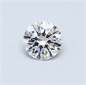 Diamante Natural 0.40 quilates, Redondo , Color D, claridad SI1 y certificado GIA