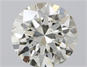 Natural Diamond 1.28 Carats, Round with Excellent Cut, J Color, SI1 Clarity and Certified by IGI