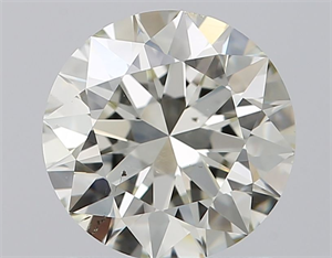 Picture of Natural Diamond 1.28 Carats, Round with Excellent Cut, J Color, SI1 Clarity and Certified by IGI