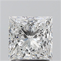 Natural Diamond 1.51 Carats, Princess with  Cut, F Color, VVS1 Clarity and Certified by GIA
