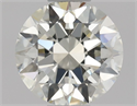 Natural Diamond 0.50 Carats, Round with Excellent Cut, K Color, VVS2 Clarity and Certified by GIA