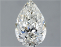 Natural Diamond 1.50 Carats, Pear with  Cut, H Color, VVS2 Clarity and Certified by GIA