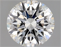 Natural Diamond 1.70 Carats, Round with Excellent Cut, F Color, SI1 Clarity and Certified by GIA