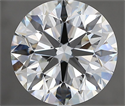 Diamante Natural 4.01 quilates, Redondo , Color H, claridad SI1 y certificado GIA
