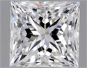 Natural Diamond 0.50 Carats, Princess with  Cut, D Color, VVS1 Clarity and Certified by GIA