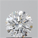 Natural Diamond 0.90 Carats, Round with Excellent Cut, D Color, SI1 Clarity and Certified by GIA
