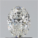 Natural Diamond 0.70 Carats, Oval with  Cut, G Color, VS1 Clarity and Certified by GIA