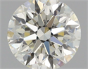 Natural Diamond 0.76 Carats, Round with Very Good Cut, J Color, VVS1 Clarity and Certified by GIA