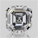 Natural Diamond 1.70 Carats, Asscher with  Cut, J Color, VVS1 Clarity and Certified by GIA